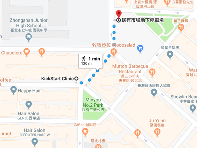 附近停車場資訊 兒童職能治療 Kickstart